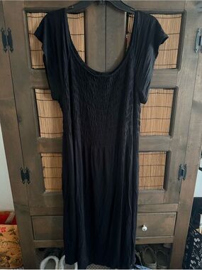 Lane Bryant Lightweight Midi Dress w/Smocked-Top - Size 18/20